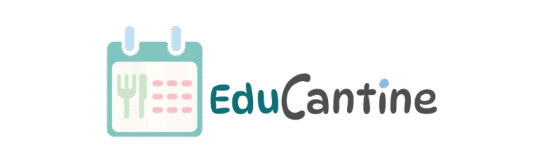 Logo de l’application EduCantine, un service de réservation de repas pour les cantines scolaires.